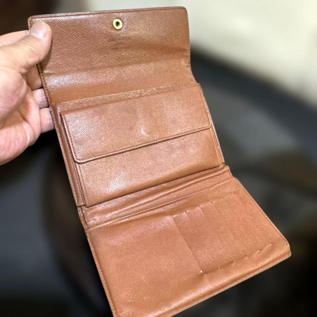 ⑦☆良品/Ⓜ️サイズ♪ポルトトレゾールエテュイパピエ ☆三つ折り財布