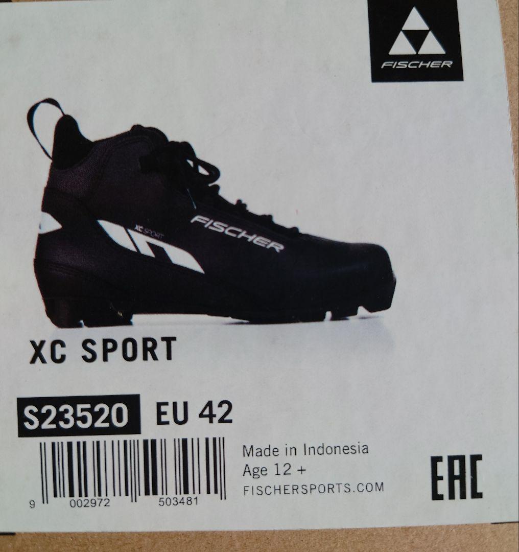 ノルディックブーツ フィッシャー XCスポーツ 未使用品！