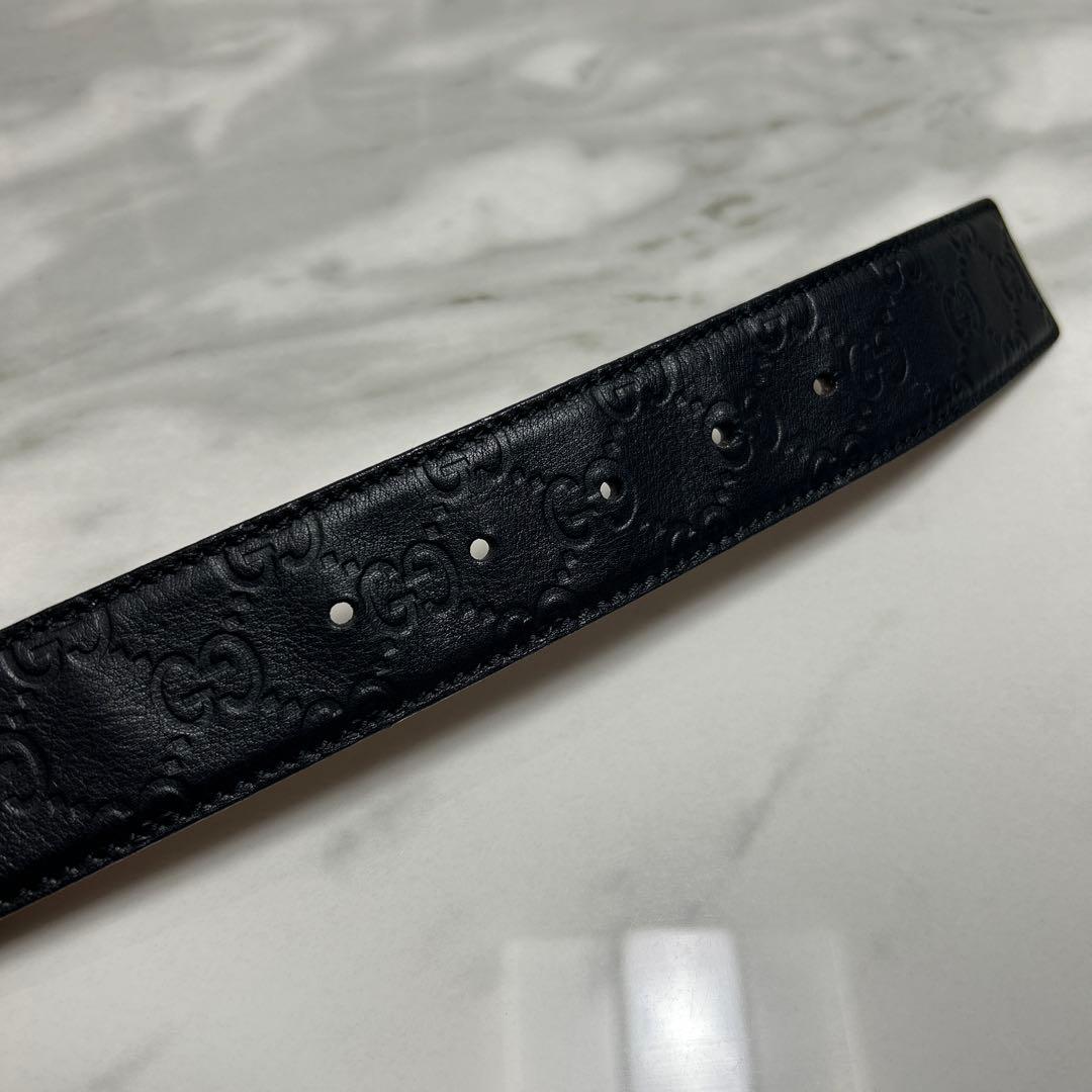 GUCCI ブラック　ベルト　85-34
