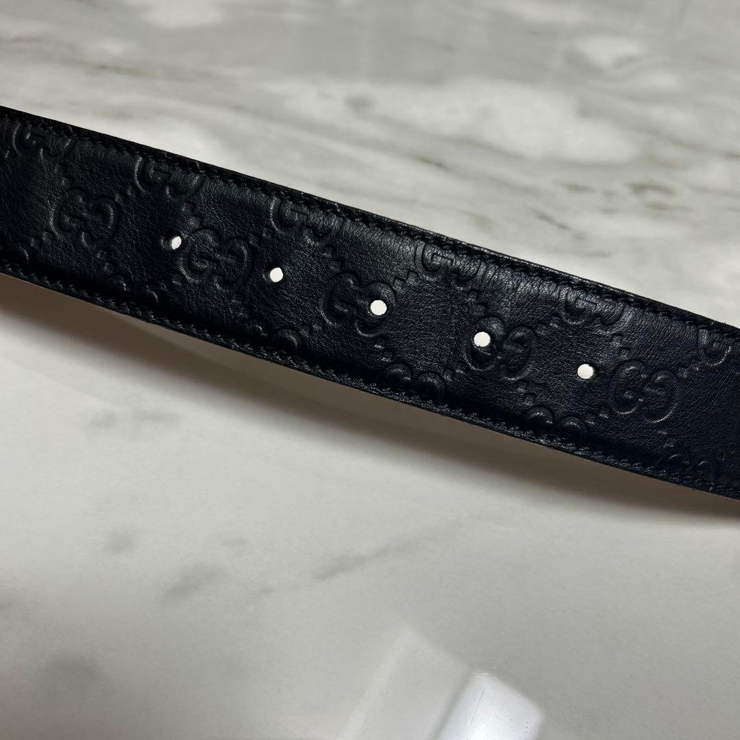 GUCCI ブラック　ベルト　85-34