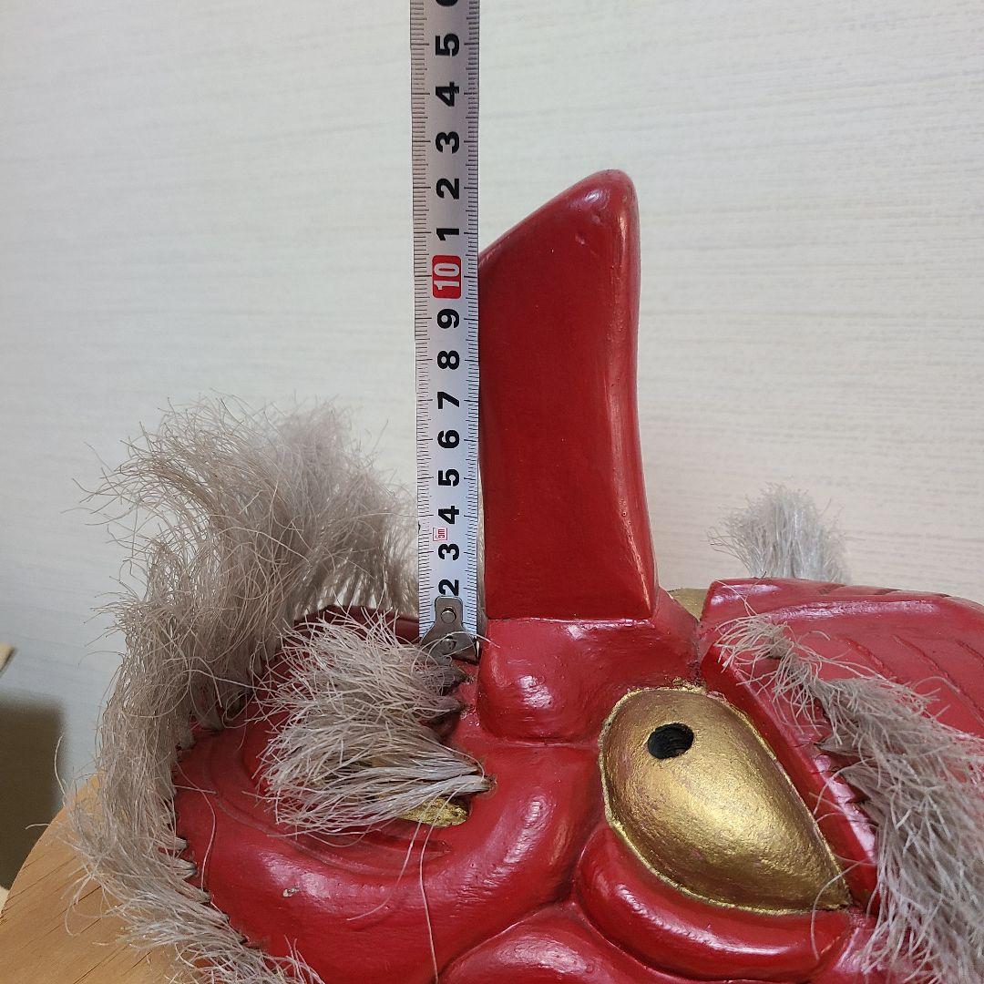 天狗面　木彫　お面　神楽　天狗