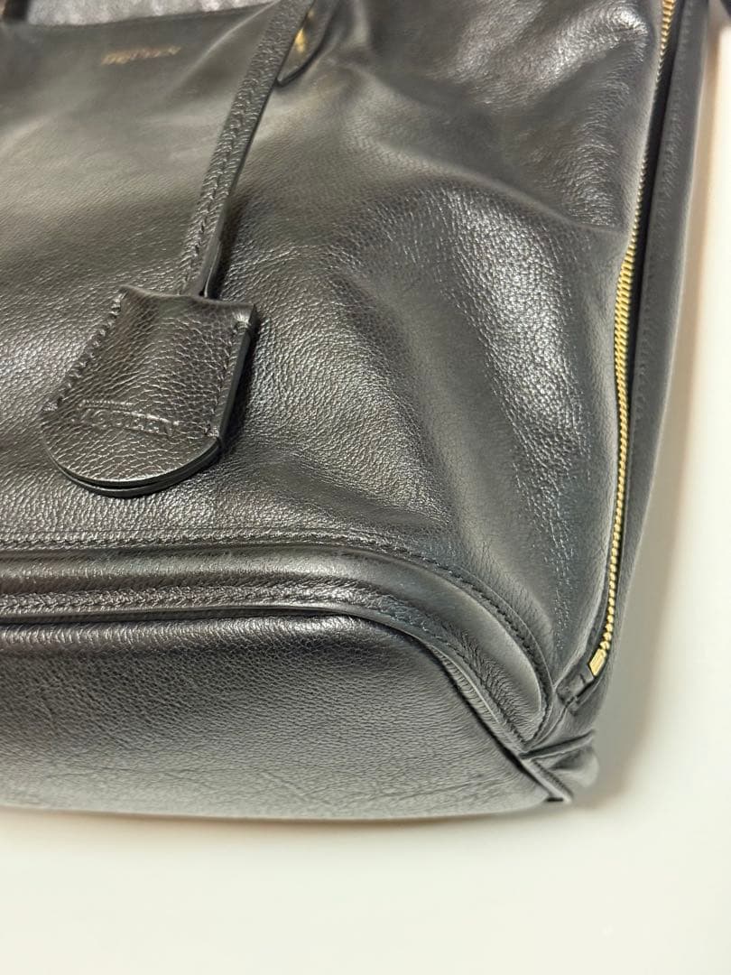 アレキサンダーマックイーン リアルレザー トートバッグ ブラック