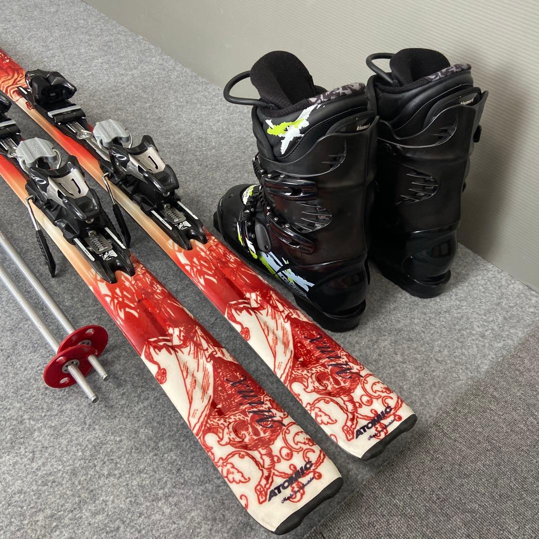 ★メンテナンス済　大人スキーセット　板アトミック159cm ブーツ26cm