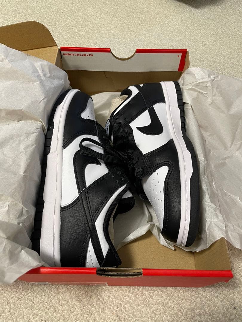 シューズ NIKE Dunk Low white&black