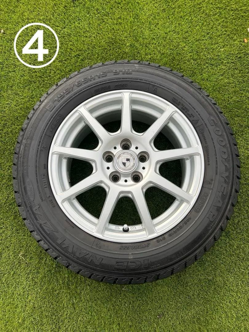 スタッドレス　アルミホイール195/65/15 PCD100 ５H 4本セット