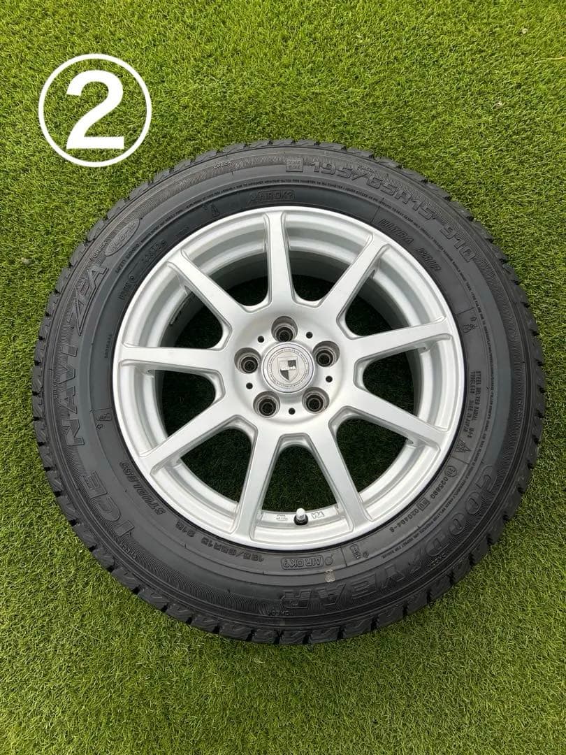 スタッドレス　アルミホイール195/65/15 PCD100 ５H 4本セット
