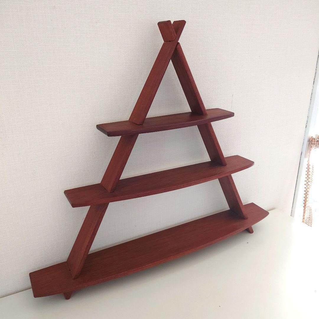 お値引きしました　北欧ヴィンテージ　チーク　ラック　壁掛け　棚