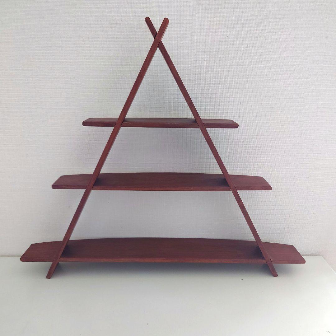 お値引きしました　北欧ヴィンテージ　チーク　ラック　壁掛け　棚