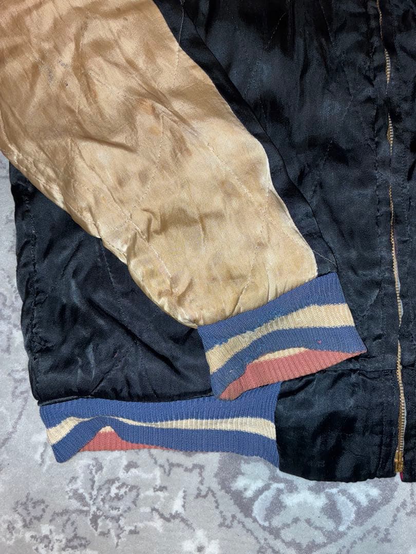 山*田様 50's スカジャン　真鍮YKK回転式　鷹×日本地図 リバーシブル