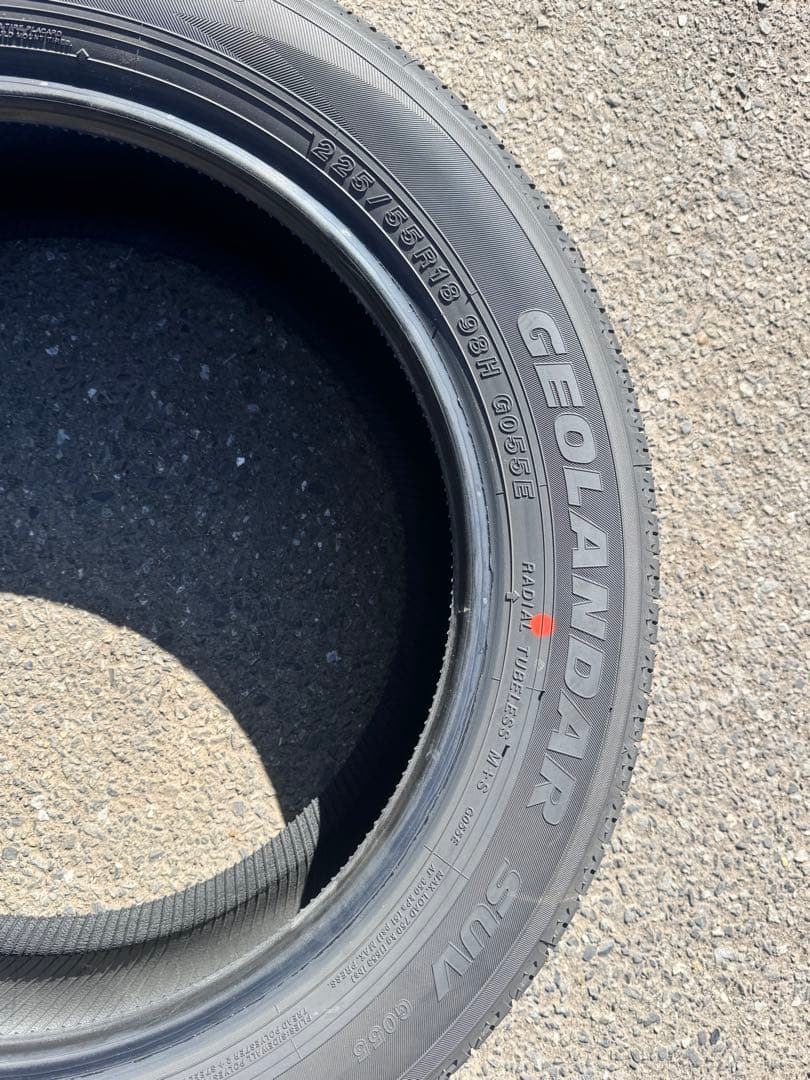 新型デリカD5 新車外しタイヤ 4本セット