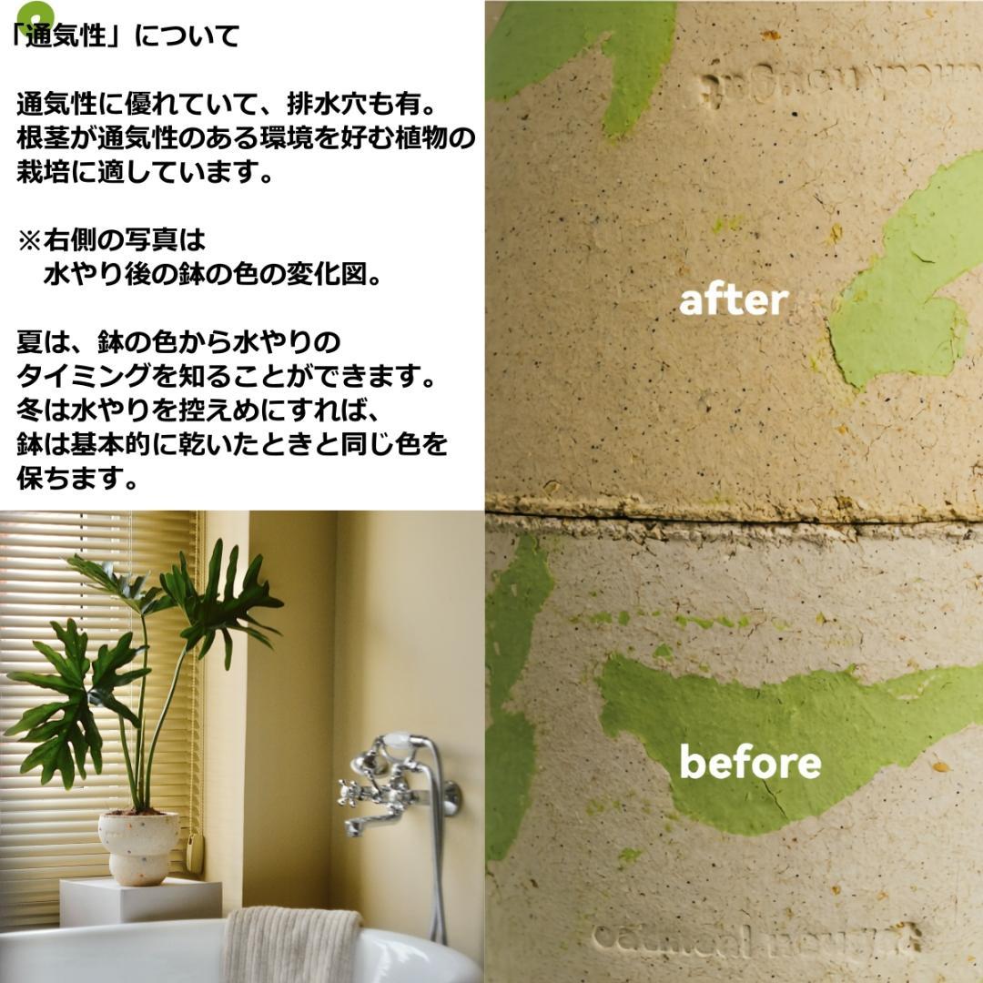 N0282 ciireals 手づくり 高品質 素焼鉢 植木鉢 通気デザイン抜群