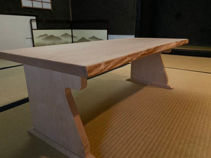 ローテーブル・文机（書机・座卓）机・つくえ　一枚板