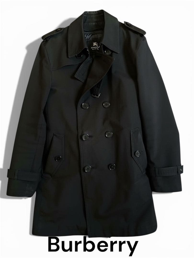 美品定価30万円超XL BURBERRY BLACK LABELトレンチコート