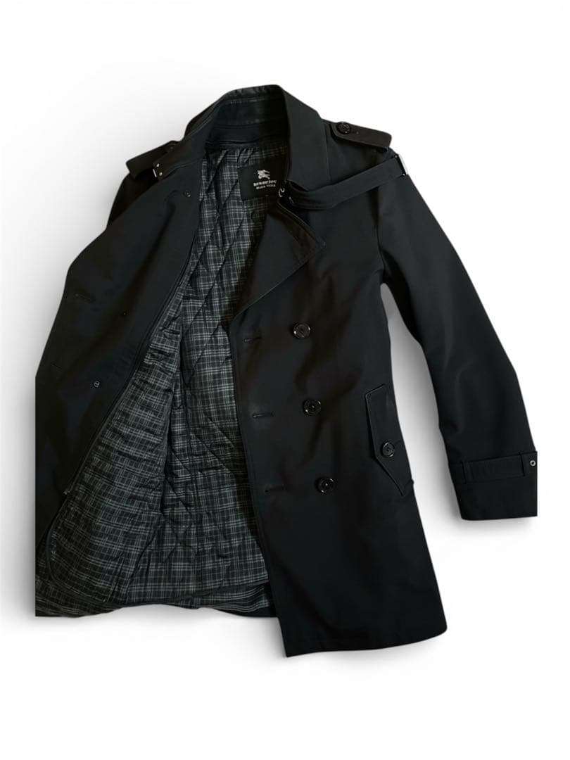 美品定価30万円超XL BURBERRY BLACK LABELトレンチコート