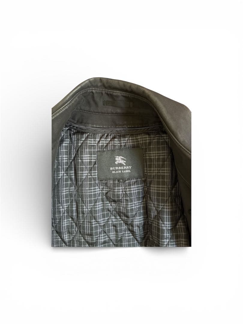 美品定価30万円超XL BURBERRY BLACK LABELトレンチコート