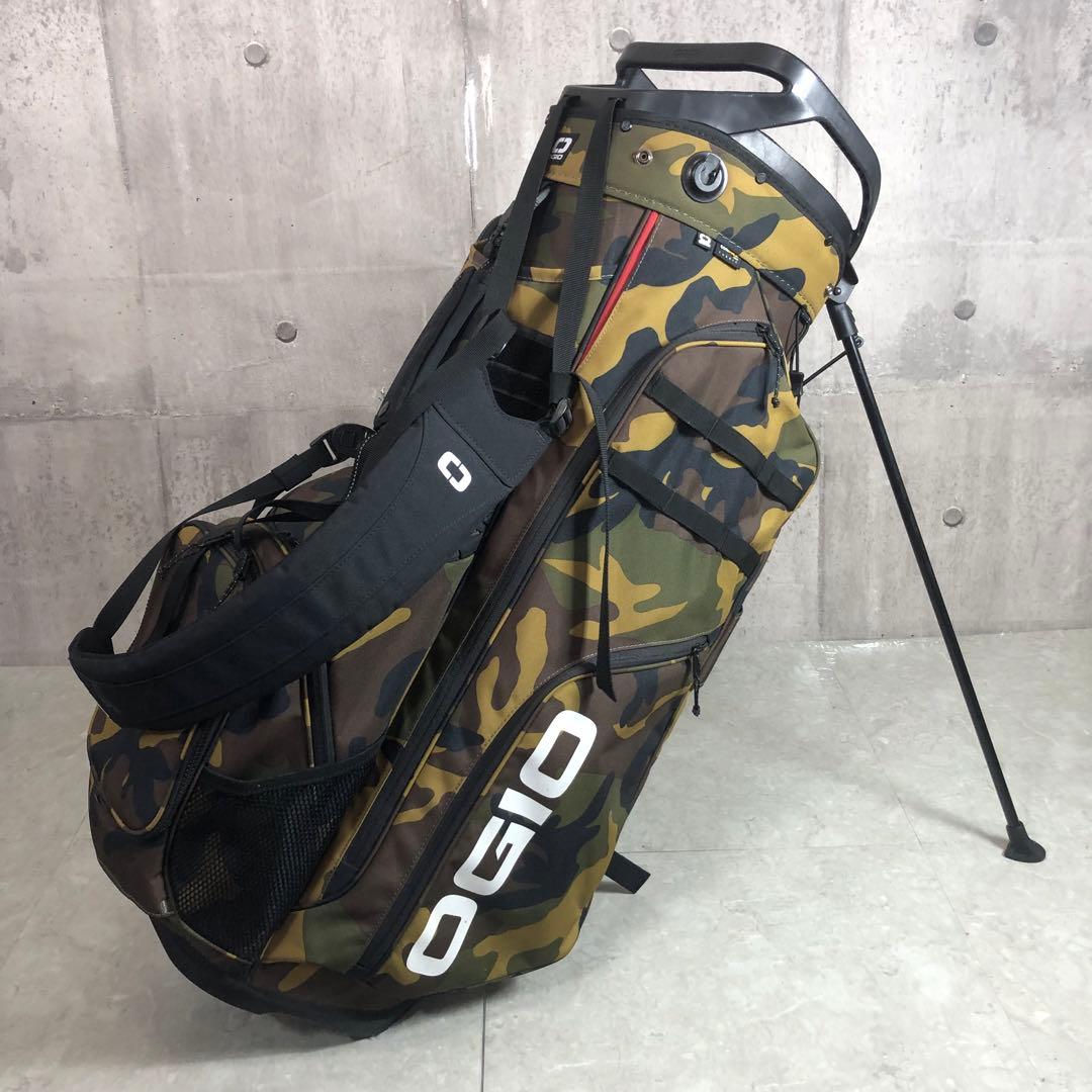 OGIO　キャディバッグ　カモフラ　スタンド式　14分割　4点固定　ポーチ付き