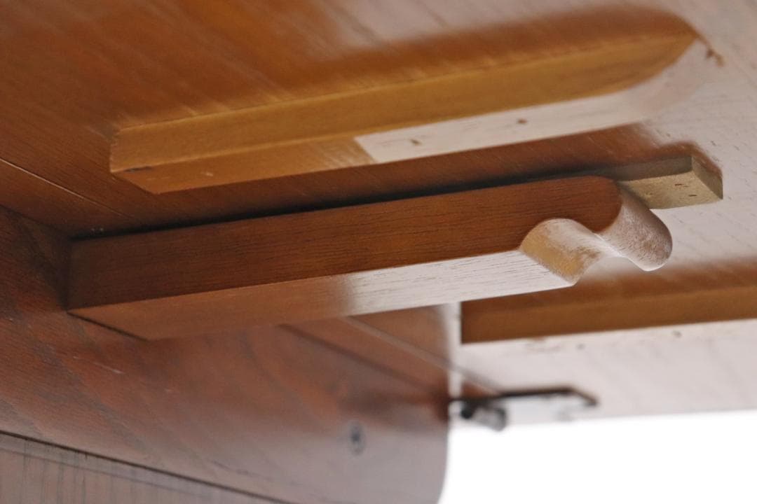 三越家具 ブルージュ 楢材 クラシカル バタフライ ダイニングテーブル 机