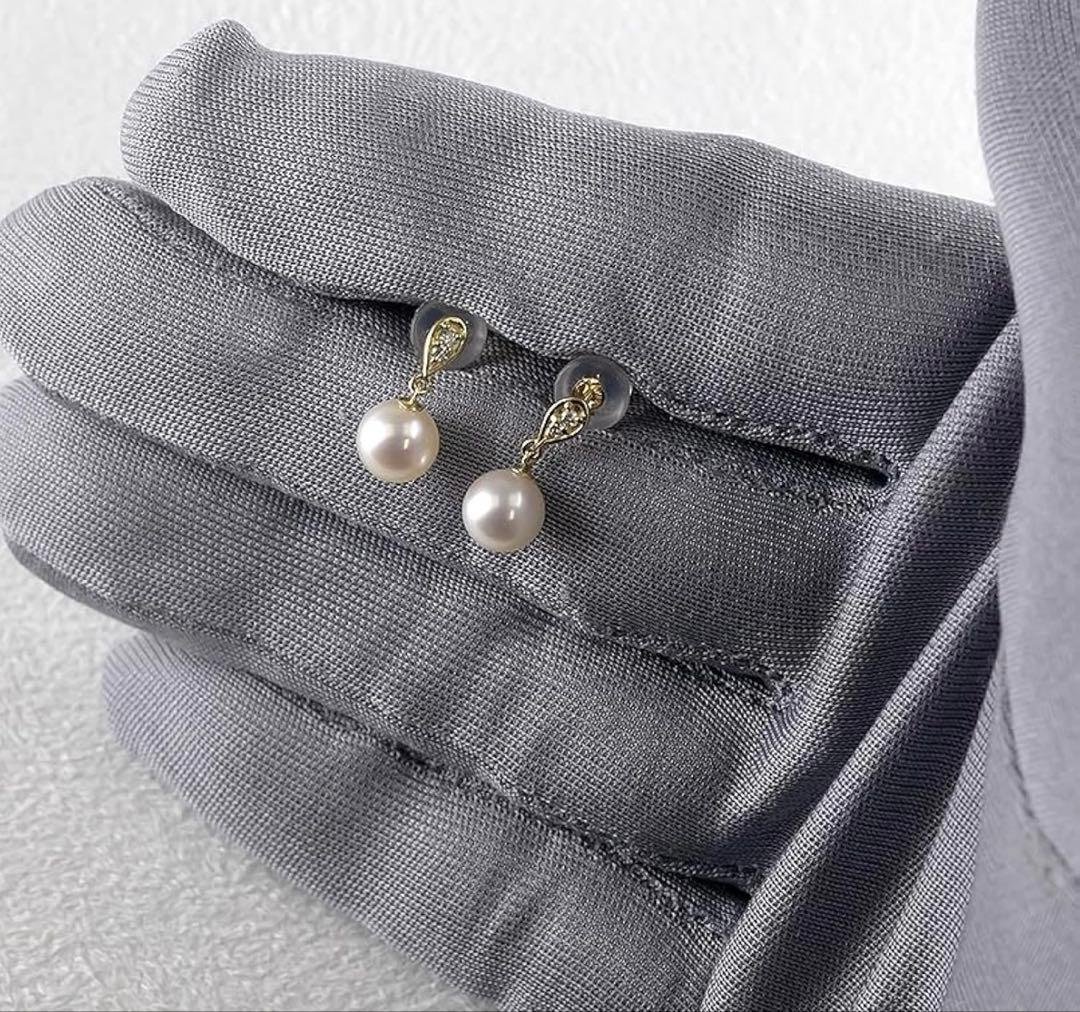 あこや真珠ピアスK18金真珠ダイヤ♡