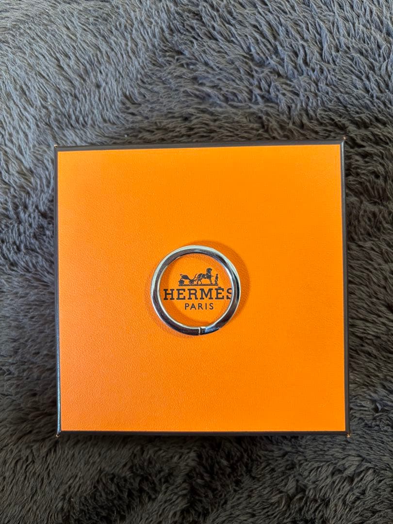 HERMES エルメス　Hトゥ・スピード　シルバー　キーリング