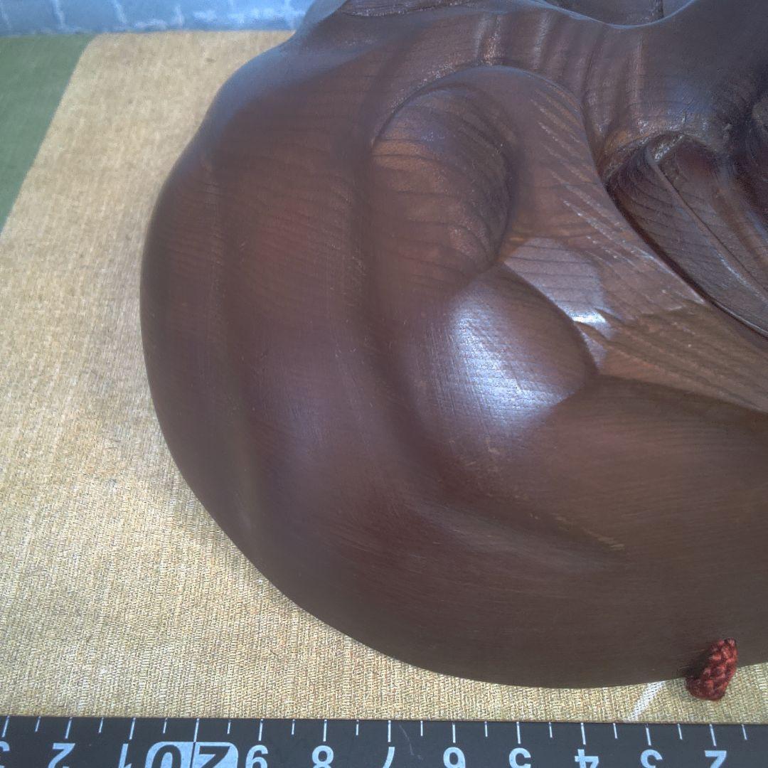 木製 伝統的な顔の彫刻 お面