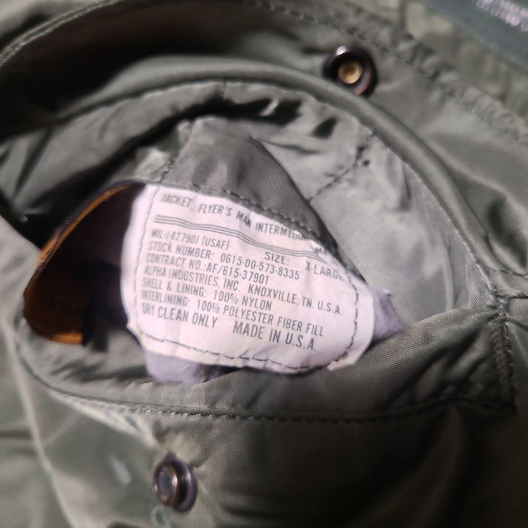 USA製 アルファ Alpha MA-1 フライトジャケット オリーブグリーン
