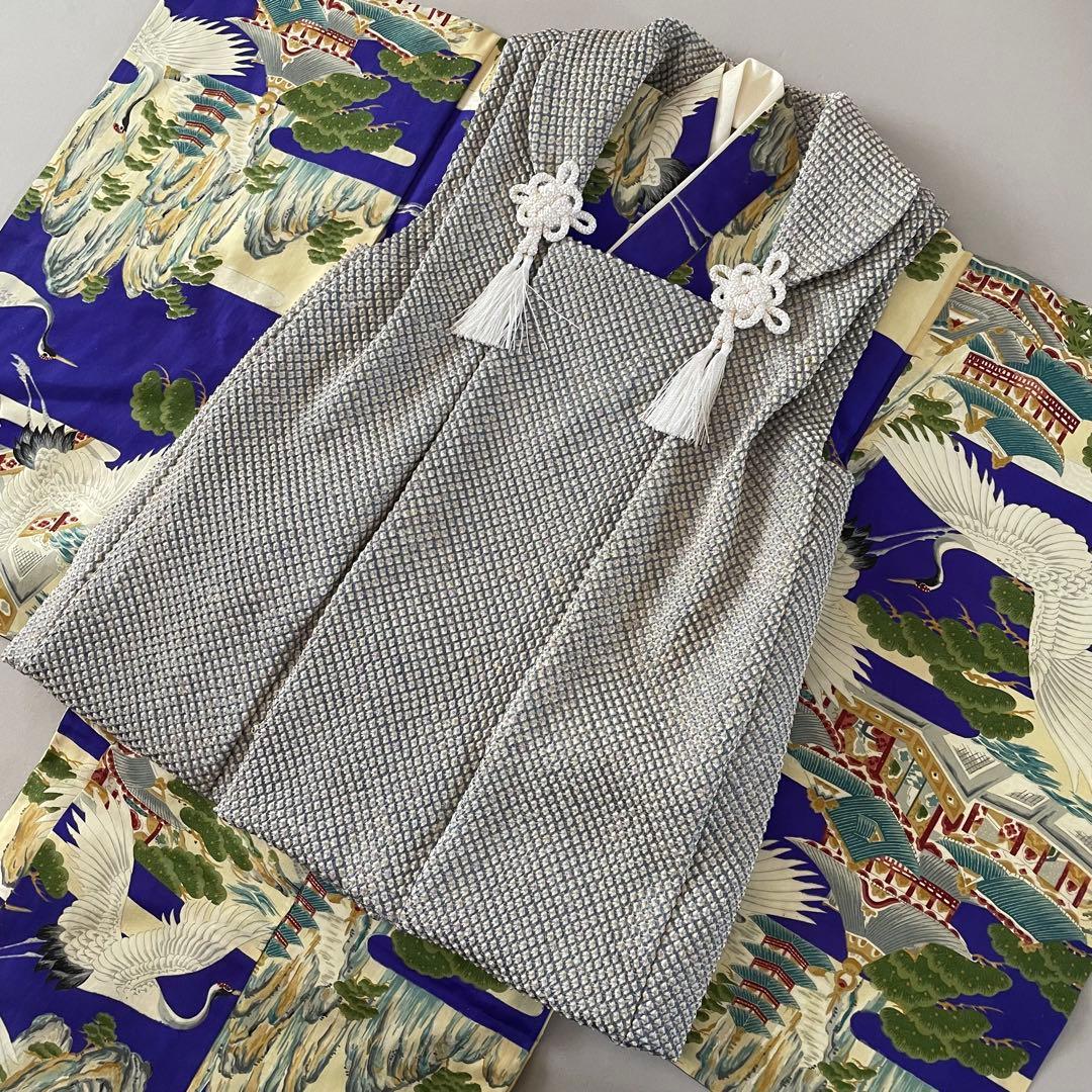 七五三　3歳　男の子　アンティークお着物セット