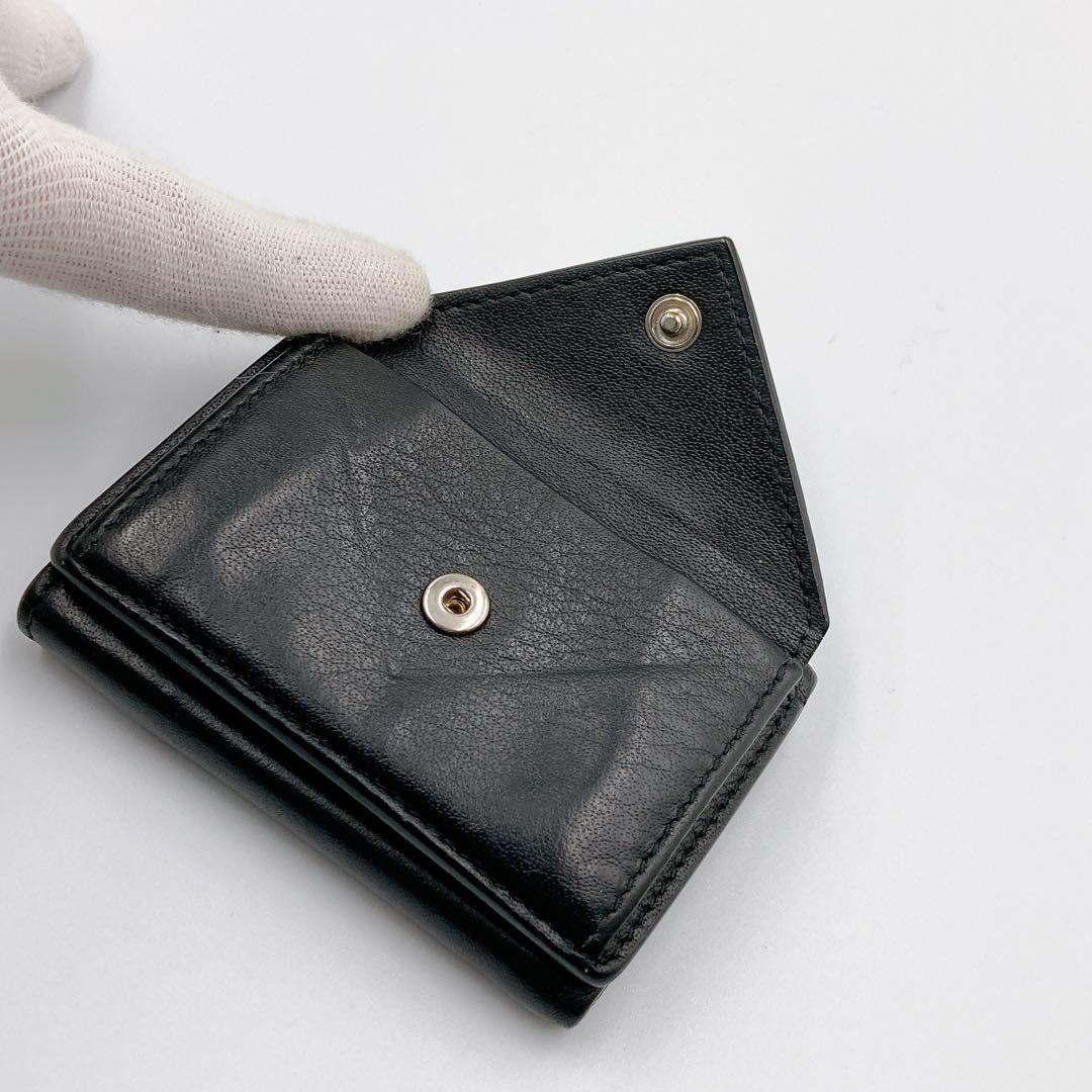 【正規品】 BALENCIAGA バレンシアガ ペーパー ミニ ウォレット BK