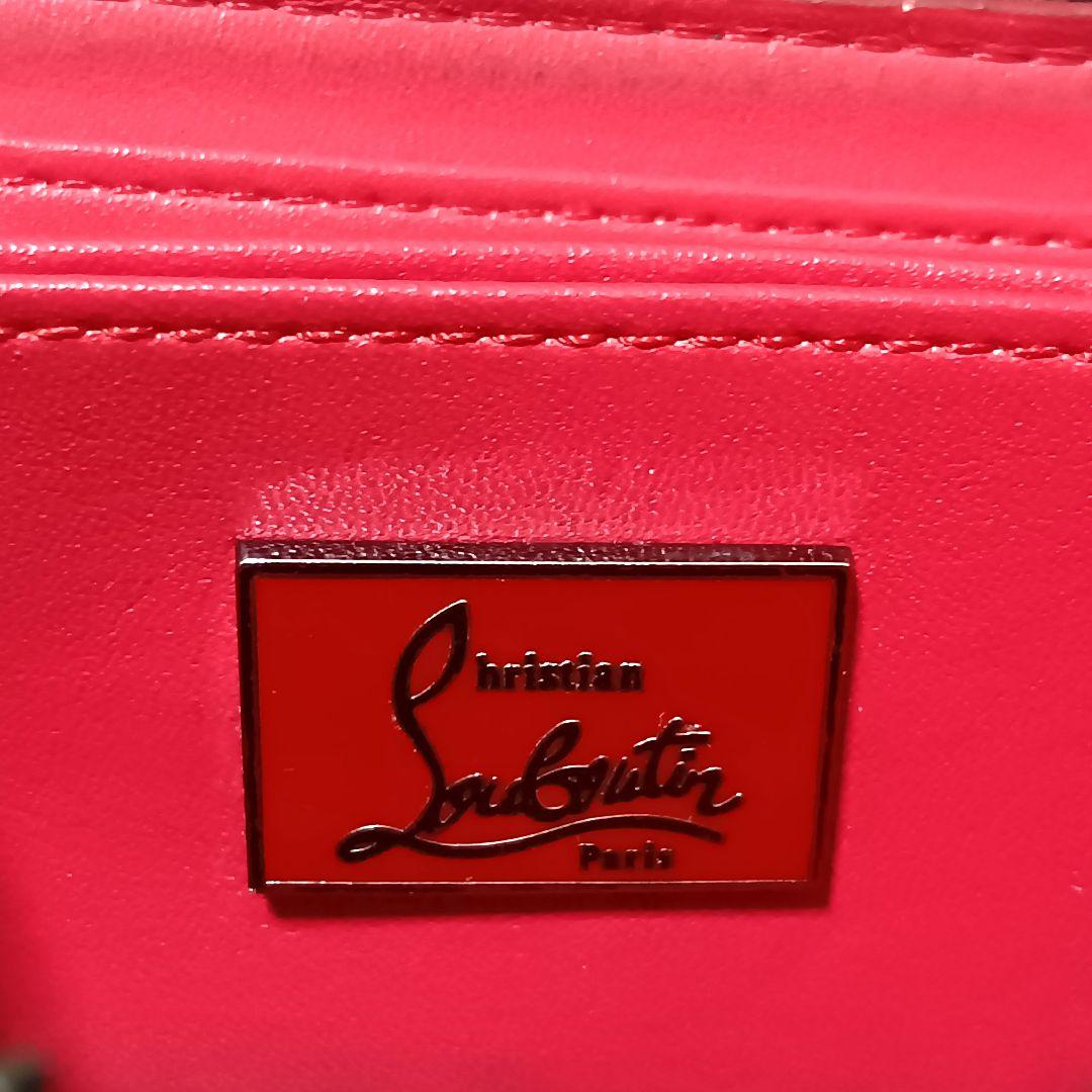 クリスチャンルブタン　財布　ケース　小銭入れ　パネトーネ　レザー　ブラック