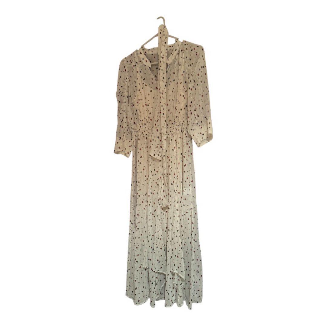 【美品】Stola. ワンピース 白 ロング丈