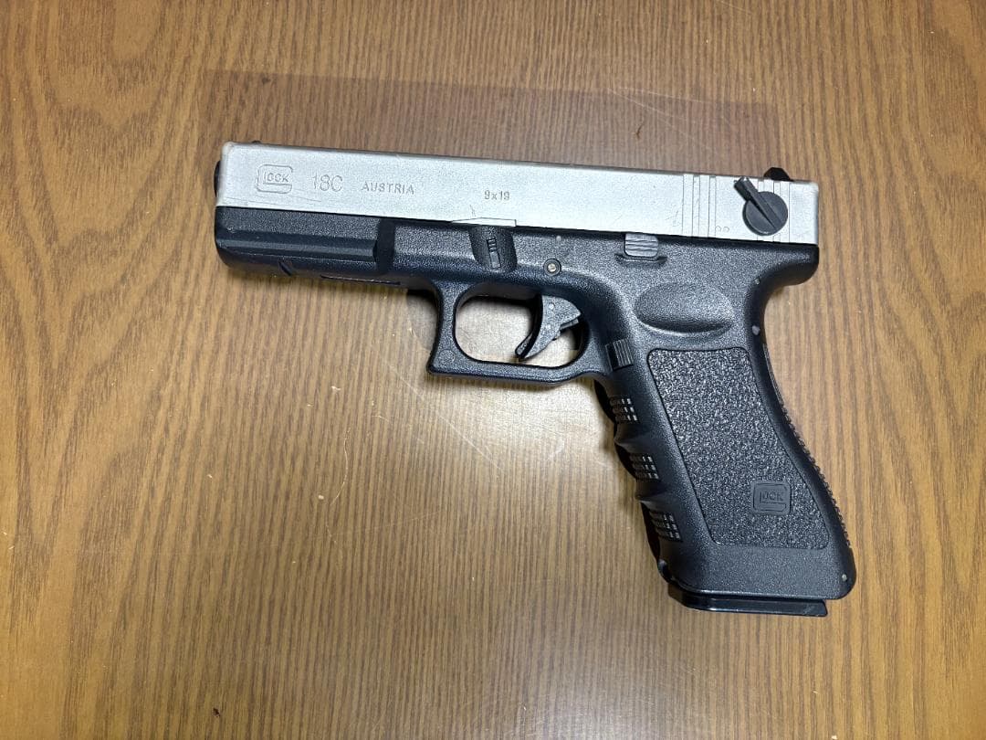 東京マルイ　電動ハンドガン　グロック18C　シルバースライド　セット