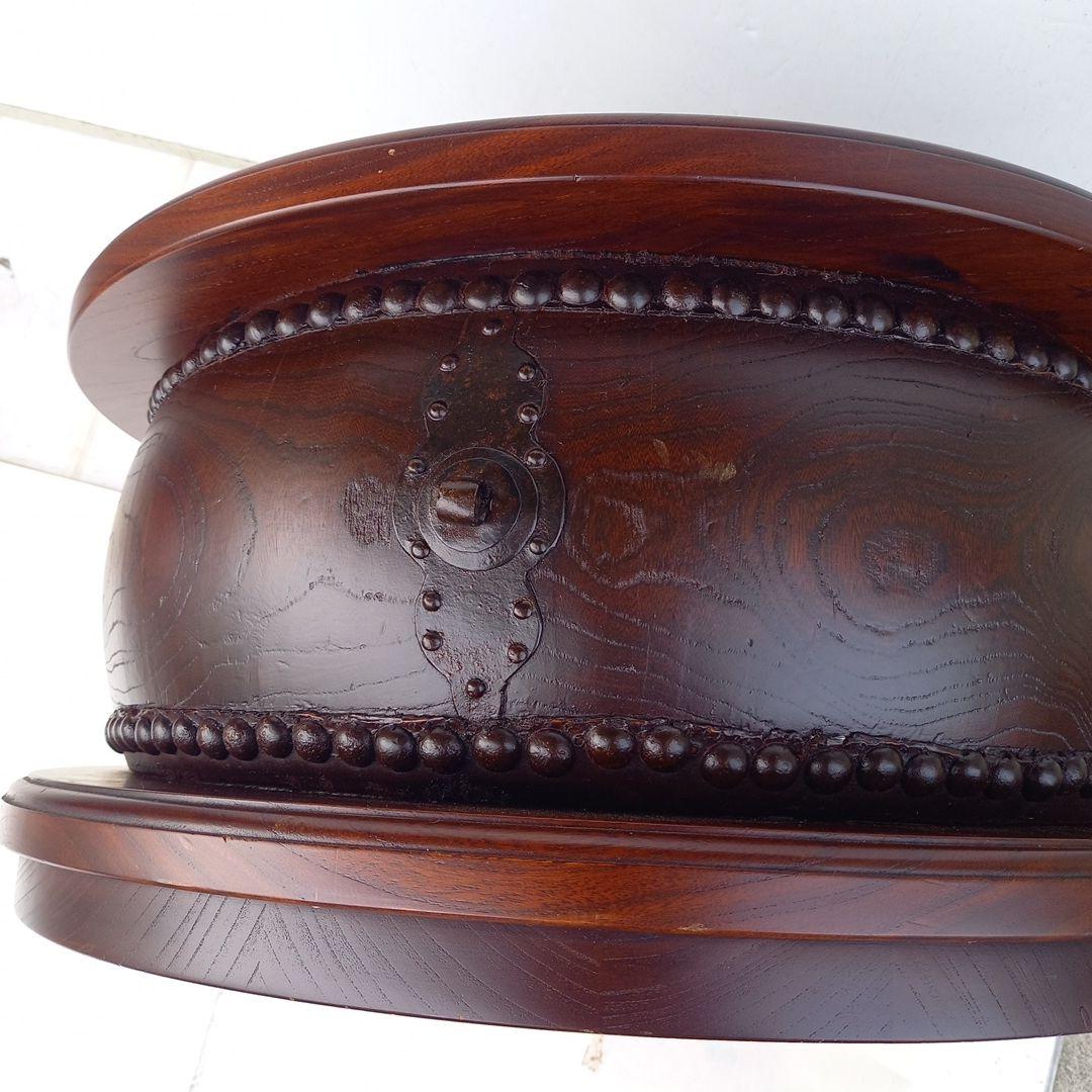 ビンテージ　ローテーブル　和太鼓の座卓　和太鼓