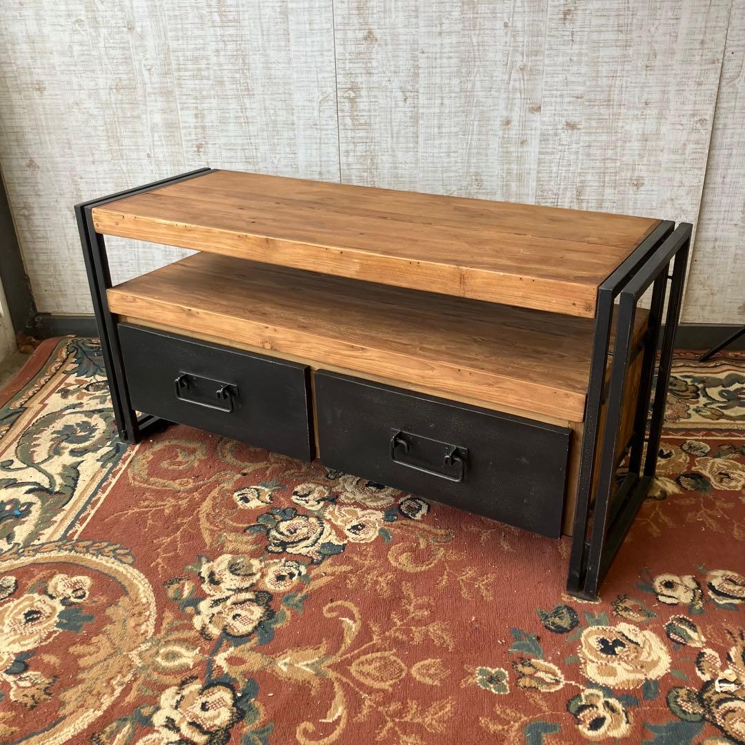 ディーボディ フェルム インダストリアル アイアン 無垢材 TVボード テレビ台