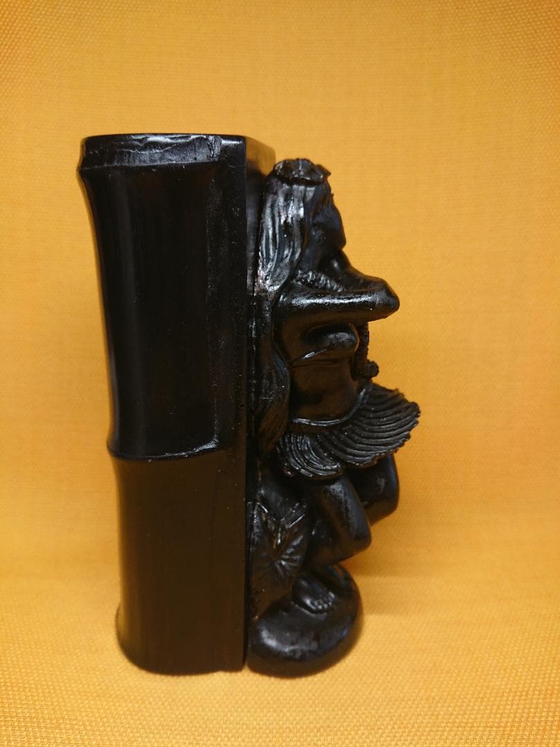 人形　花瓶　石製　彫像　オブジェ　置物　インテリア　工芸品　美術品　A1225