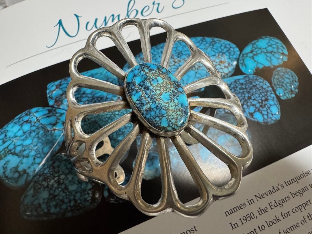 l*e様 ナンバーエイト　ターコイズ　サンドキャスト　ネイティブアメリカンジュエ