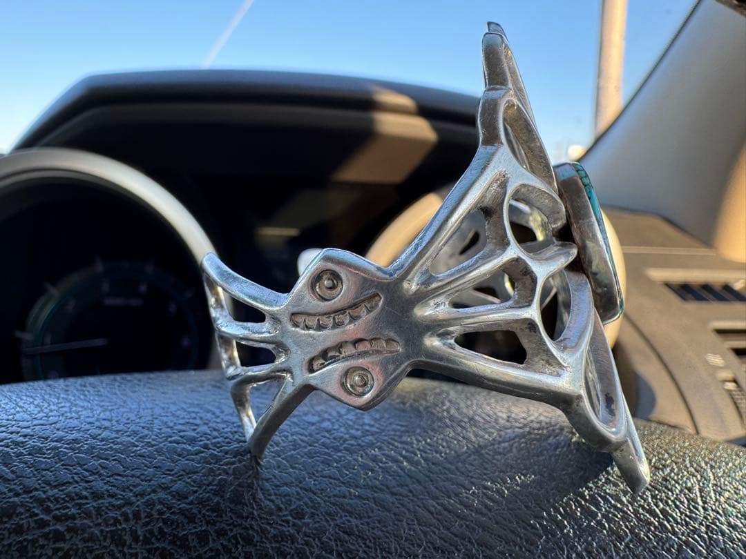 l*e様 ナンバーエイト　ターコイズ　サンドキャスト　ネイティブアメリカンジュエ