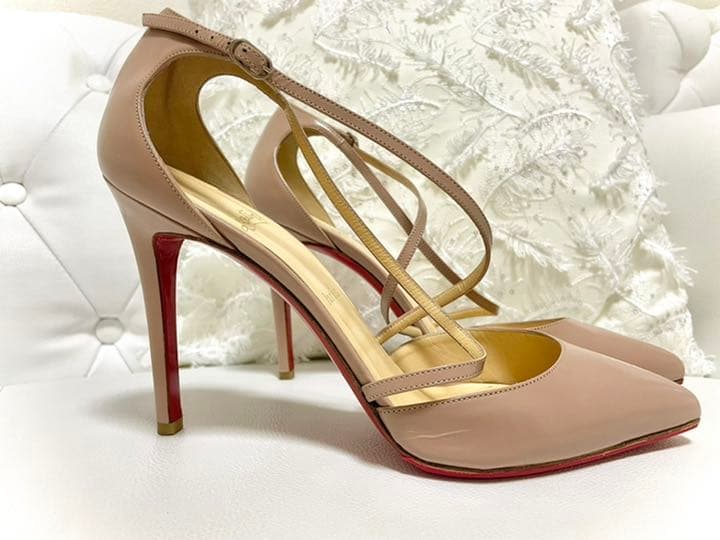 ルブタン ピンヒール ベージュ 39