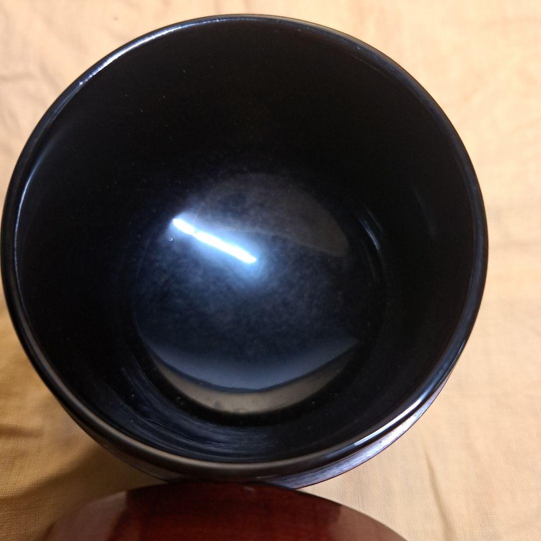 駒沢春斎(7代駒沢利斎)摺漆塗　梅図松の木中棗共箱　茶道具　漆器