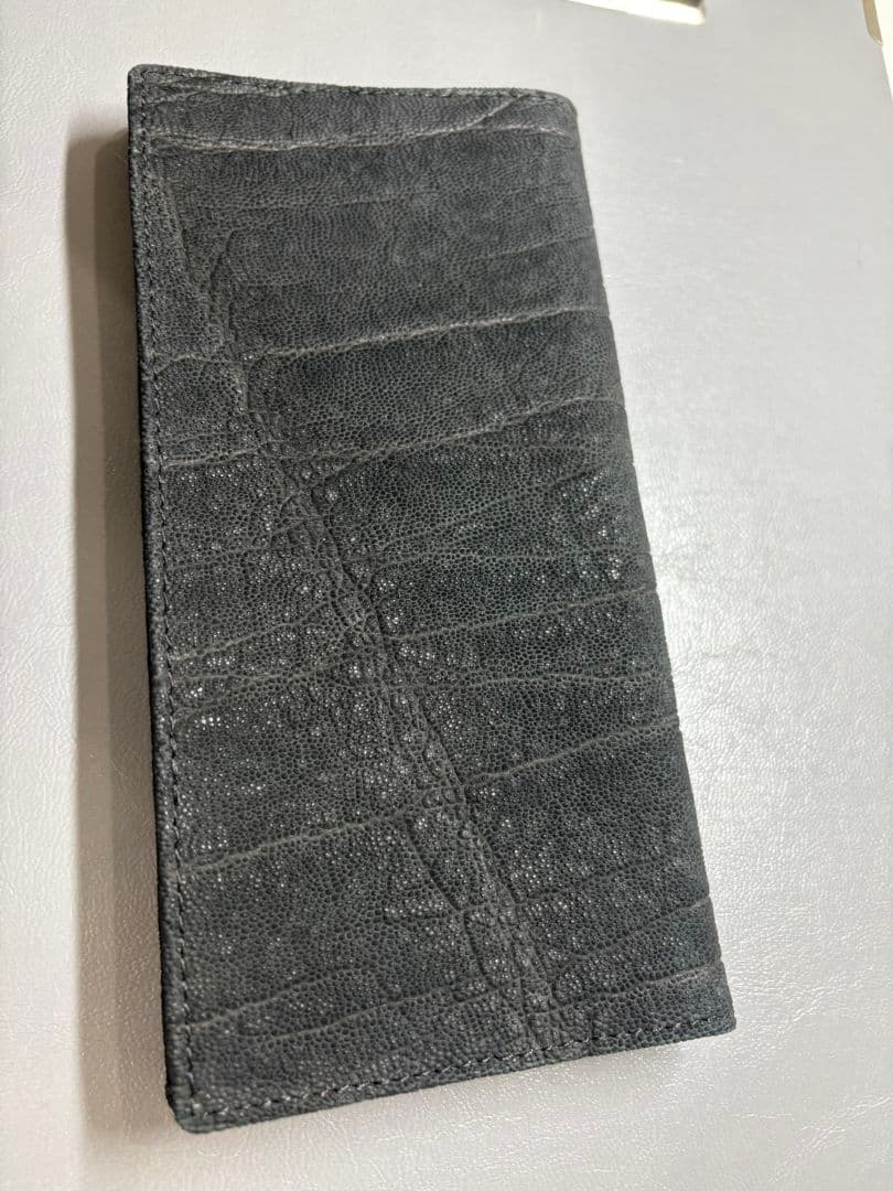 エレファントレザー　メンズ長財布　象革