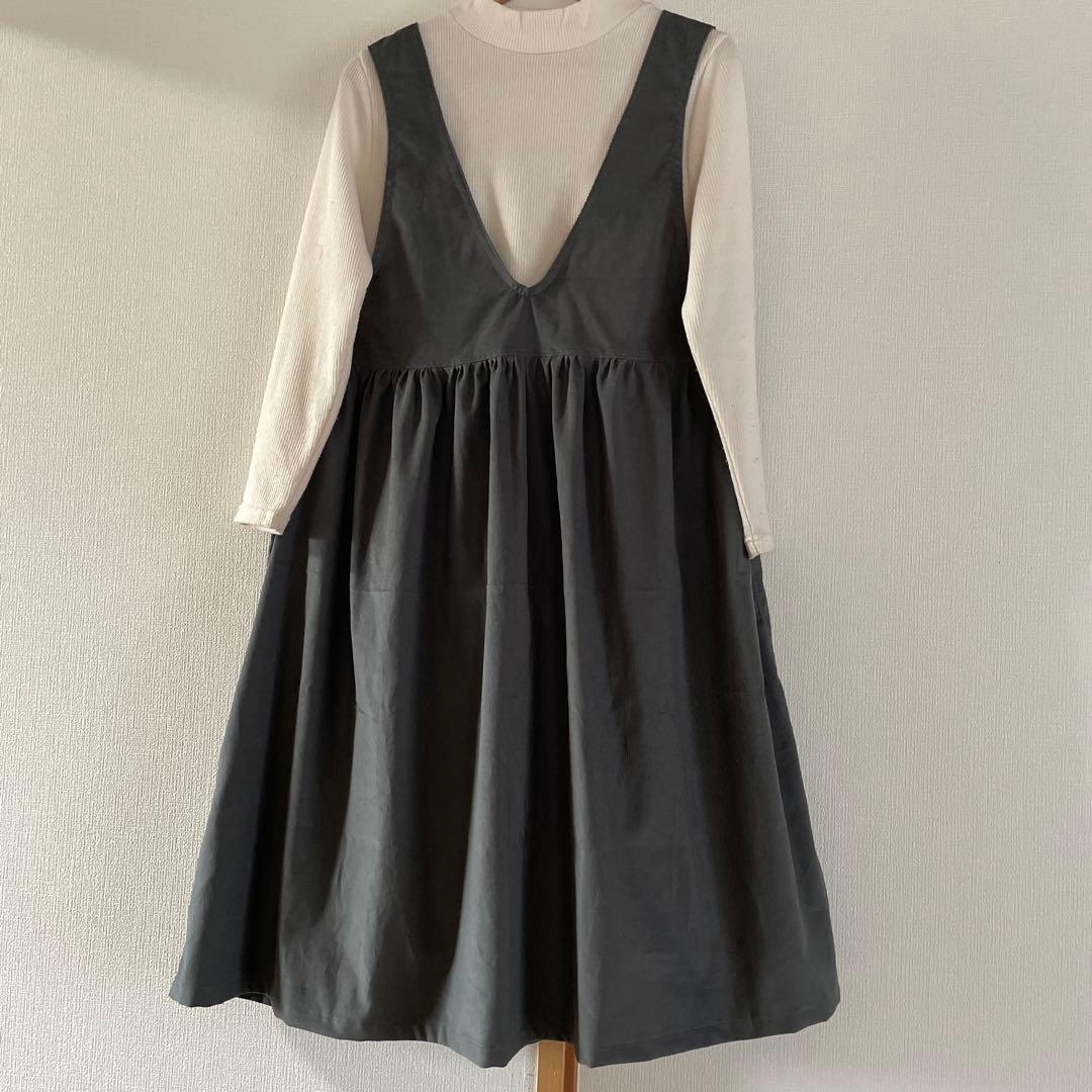 ロゼット様　コーデュロイ　ジャンパースカート　パンツ