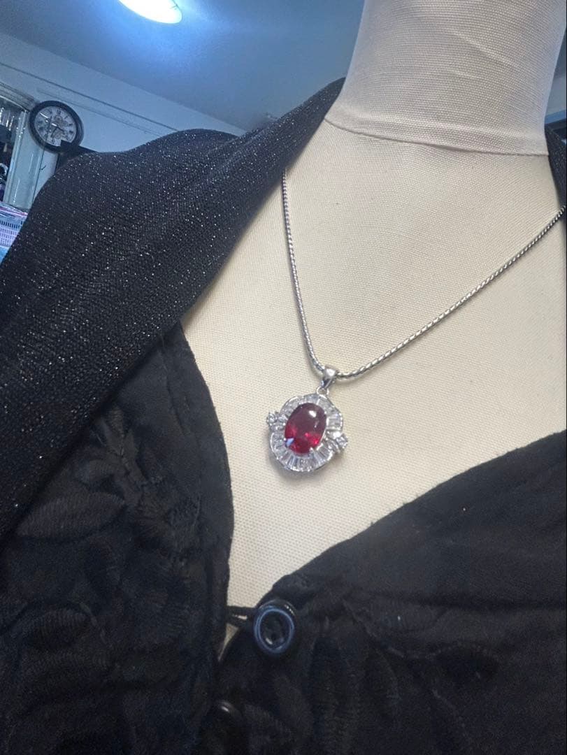 ☆*ね様 天然石ルビーデザインリング＆ネックレスのサイズ限定セット13号