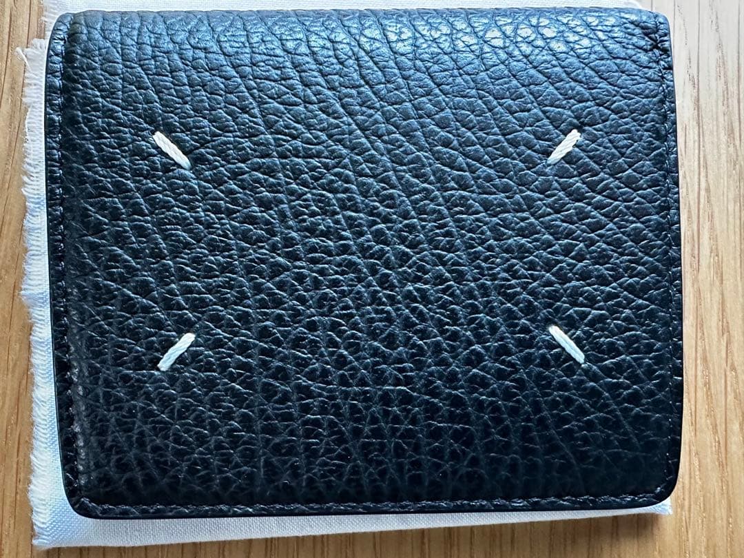 美品　MaisonMargiela メゾンマルジェラ　折り財布　　ブラック