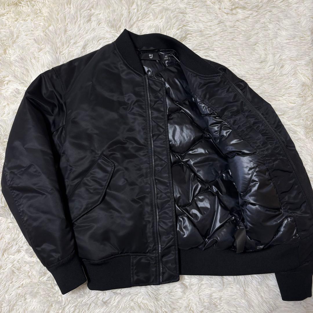 【美品】 +J UNIQLO ハイブリッドダウンオーバーサイズMA-1 XS 黒