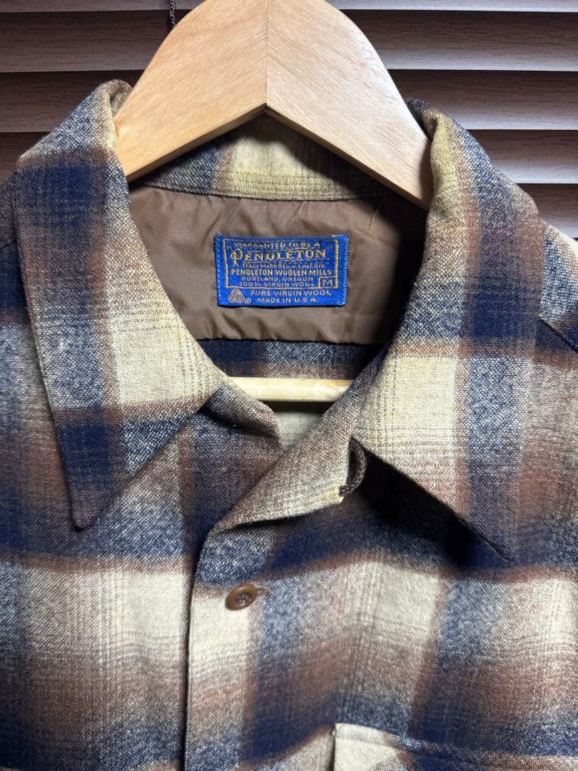 j*s様 USA製 70s PENDLETON ペンドルトン ボードシャツ Mサ
