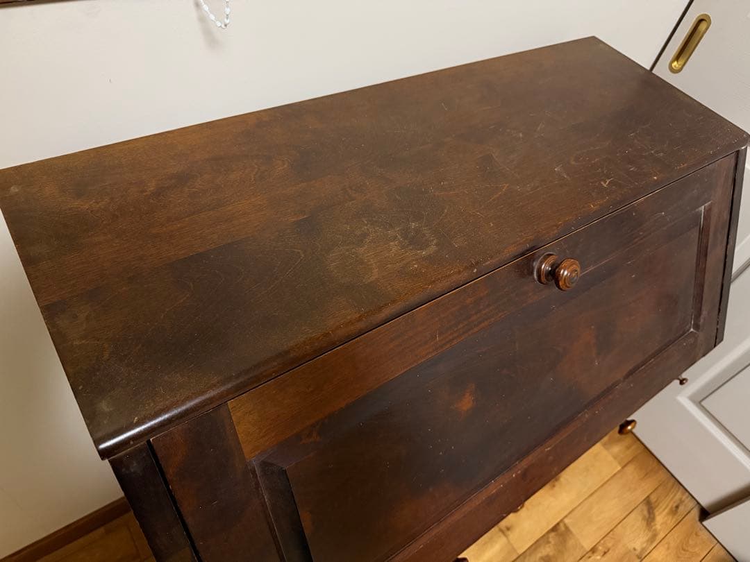 【ノンホルマリン】アンティーク ライティングビューロー デスク(北海道民芸家具)