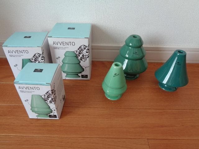 ケーラー　KAHLER アヴェント　キャンドルホルダー3個セット　グリーン