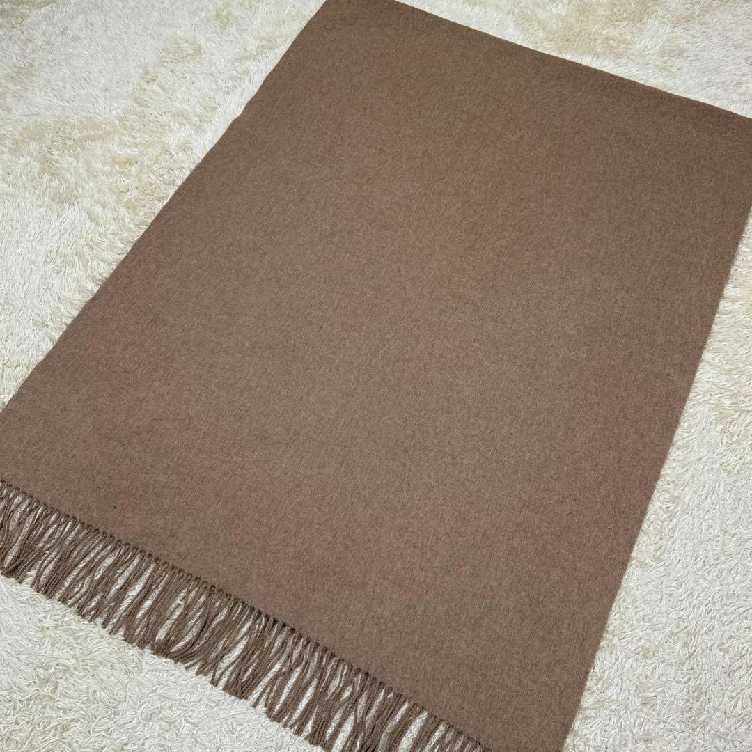 希少色❗️極美品✨ジョンストンズ　カシミヤ100% ストール　モカ　ベージュ