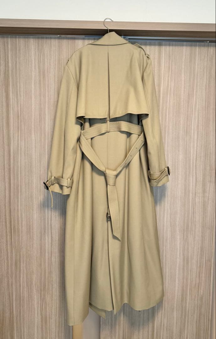 〜12/14限定値下げ【1度着用】 anuans ウールギャバジントレンチコート