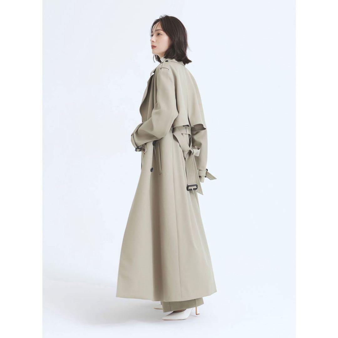 〜12/14限定値下げ【1度着用】 anuans ウールギャバジントレンチコート