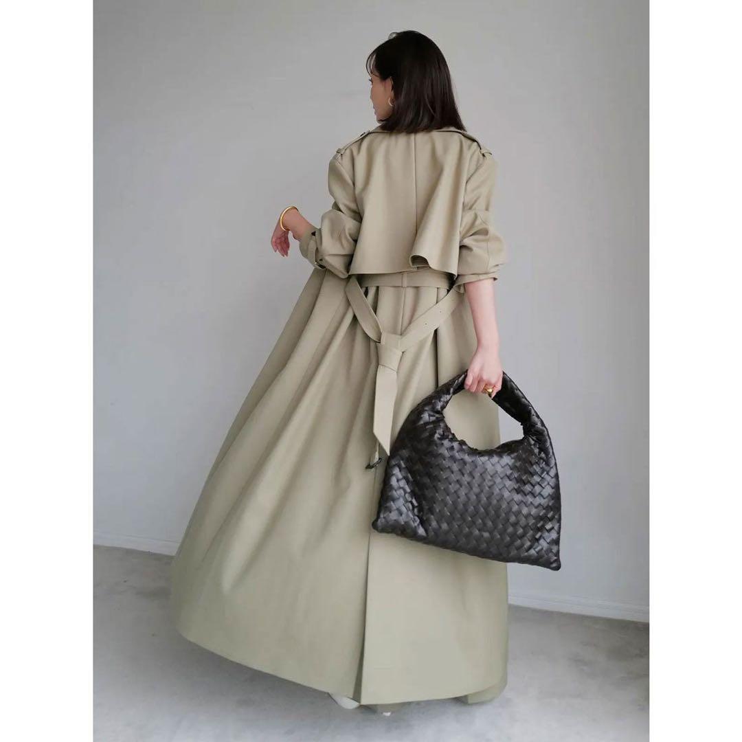 〜12/14限定値下げ【1度着用】 anuans ウールギャバジントレンチコート