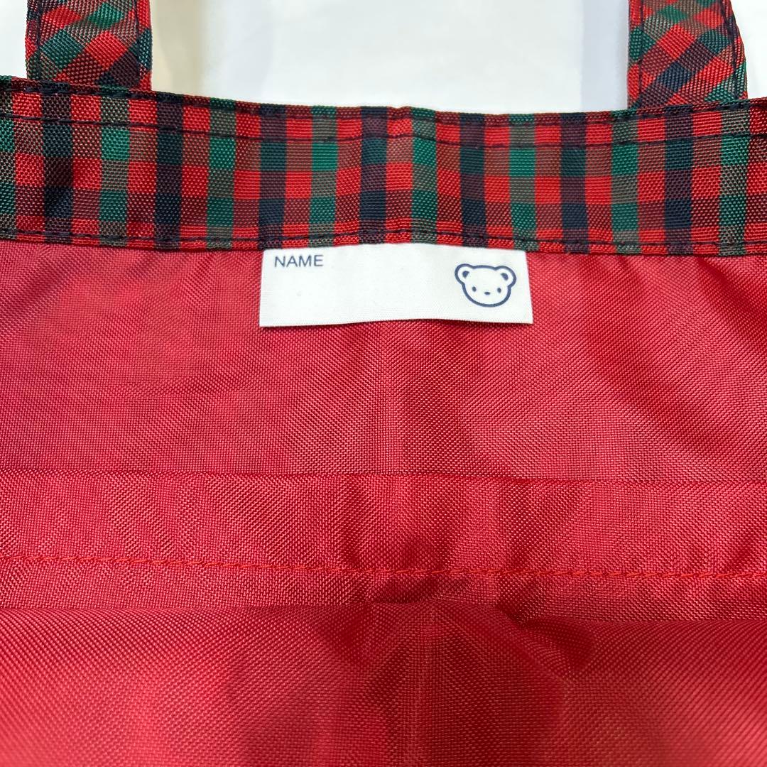 ファミリア familiar トートバッグ レッスンバッグ かばん 赤